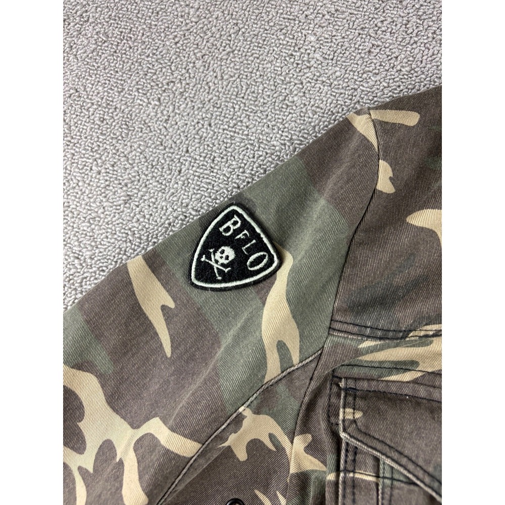 Buffalo David Bitton Military Jacket Men M Multi Color Jabren Camouflage Army - Picture 11 of 13